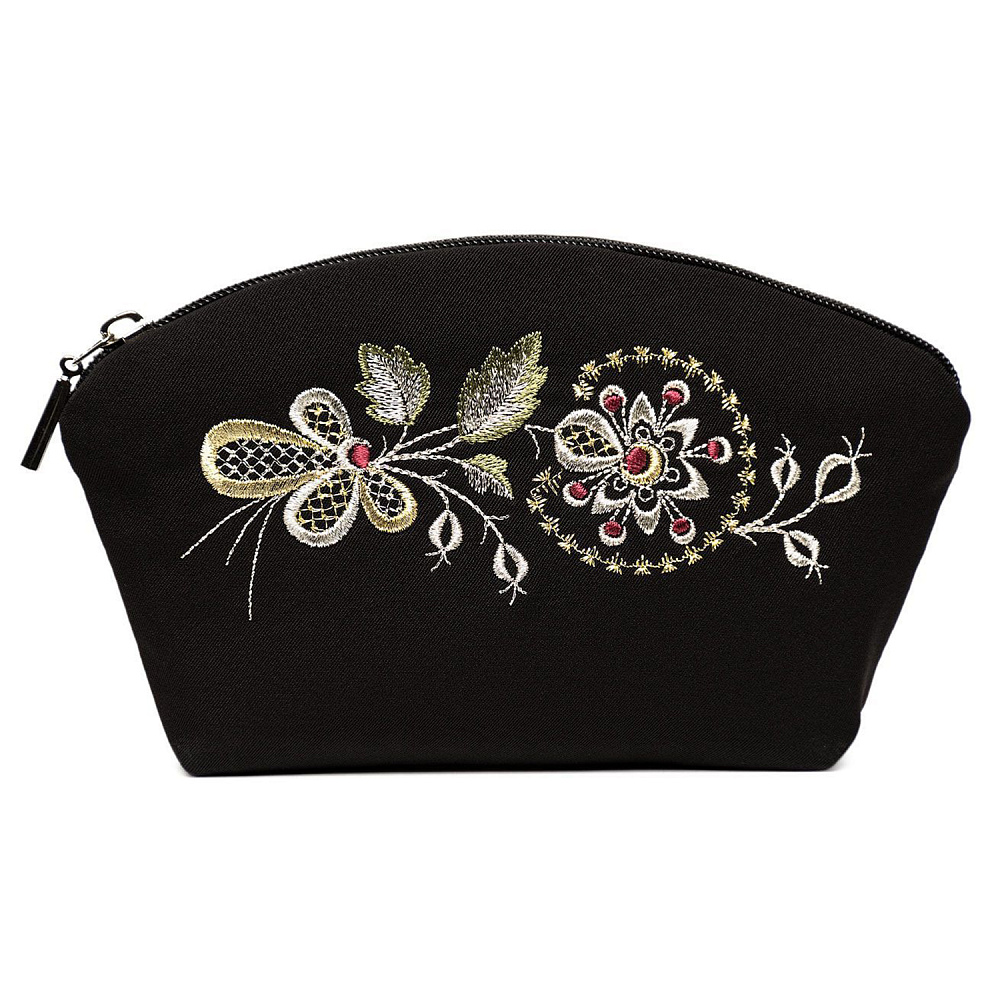 Косметичка «Заря». Черная с вышивкой - интернет магазин Русь Велика я фото 1