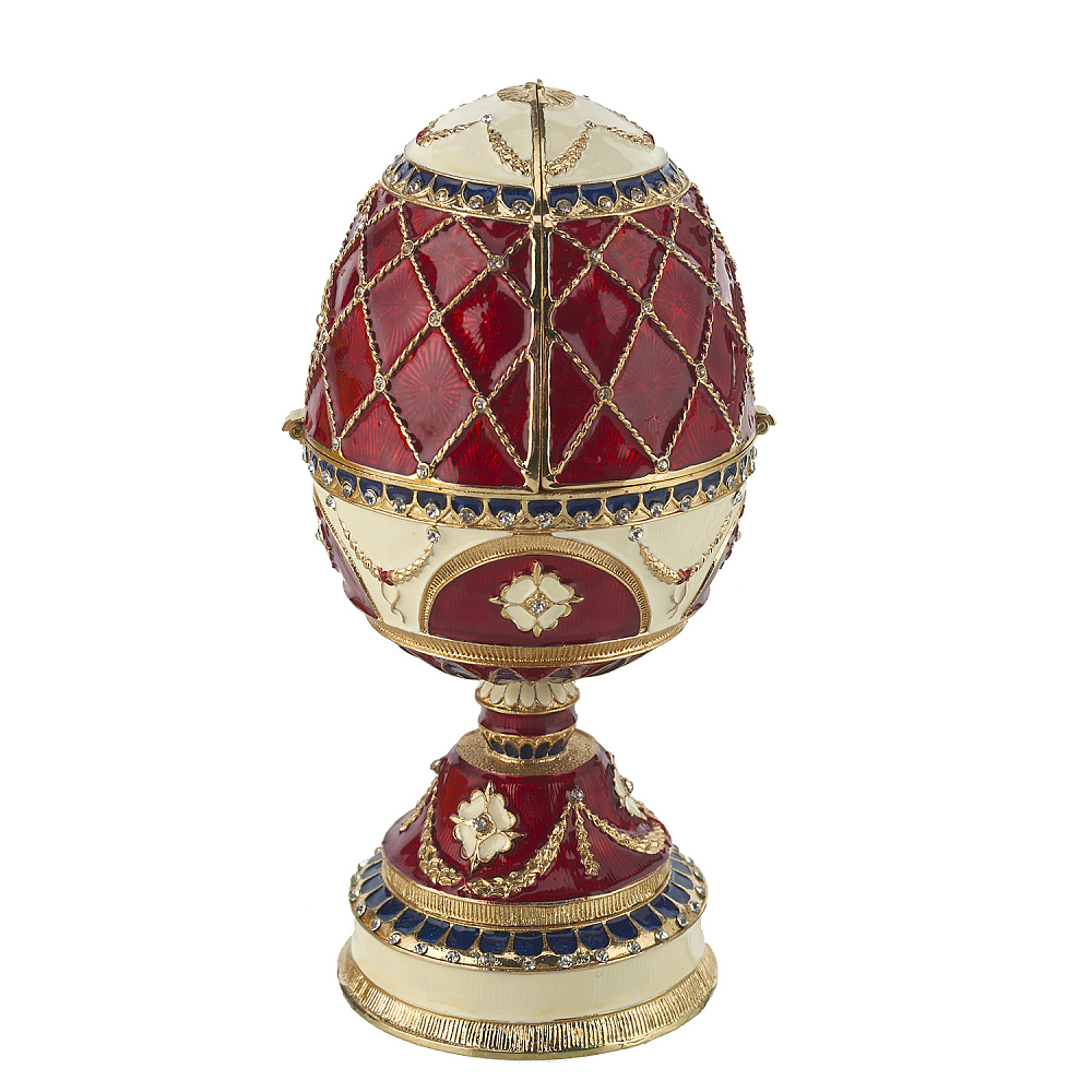 Пасхальное яйцо-шкатулка «Для влюбленных». Традиции Фаберже - интернет магазин Русь Велика я фото 2