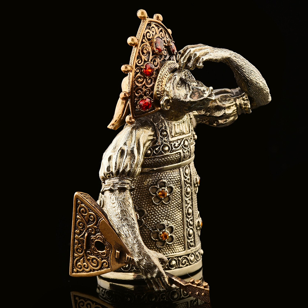 Бронзовый колокольчик «Царевна Чичи балалайка» - интернет магазин Русь Велика я 