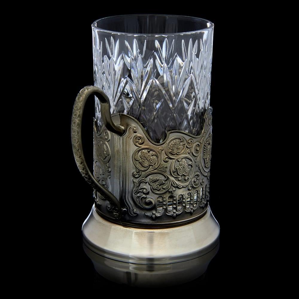 Подстаканник никелированный  «Храм Василия Блаженного» - интернет магазин Русь Велика я фото 2