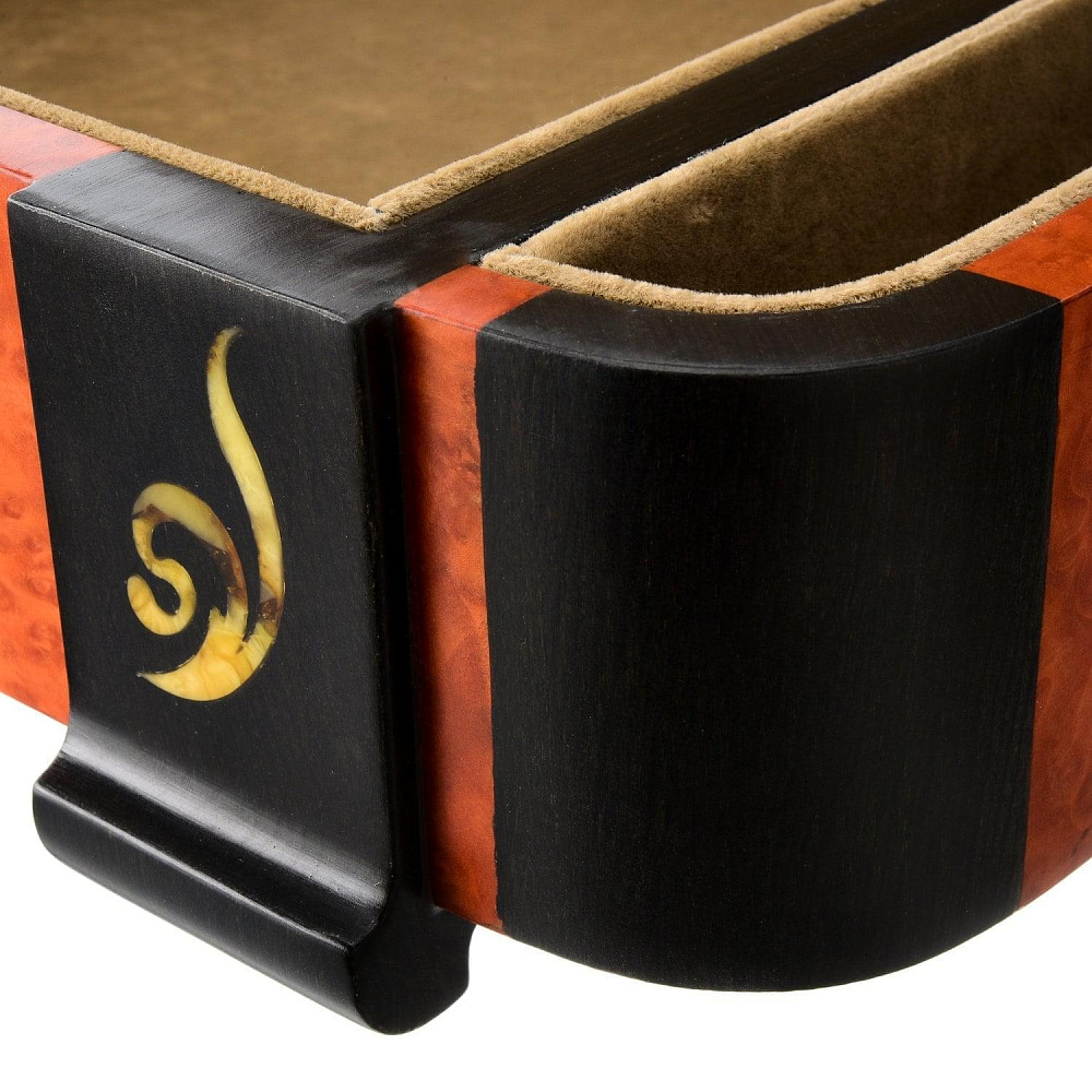 Деревянная шкатулка с янтарем на замке «Донна» - интернет магазин Русь Велика я фото 3