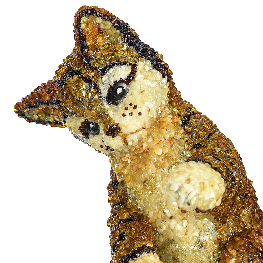 Скульптура из янтаря «Котик» - интернет магазин Русь Велика я фото 4