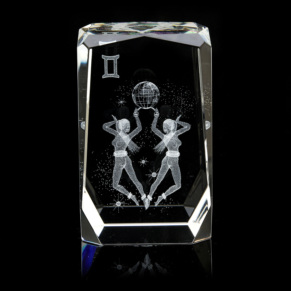 Лазерная графика. Статуэтка «Знак зодиака Близнецы» - интернет магазин Русь Велика я 