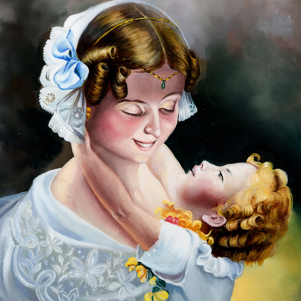 Панно с художественной росписью «Любовь земная» 20 х 25 см - интернет магазин Русь Велика я фото 1