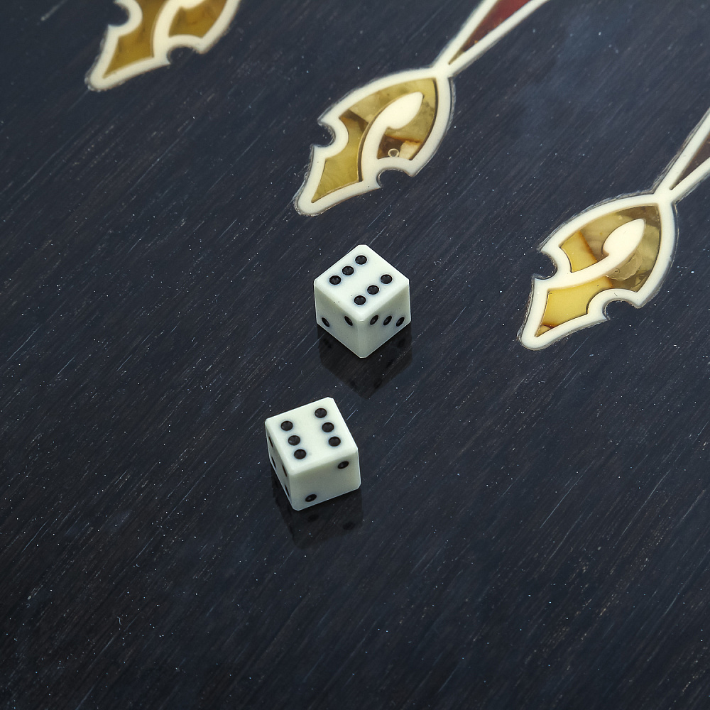 Нарды деревянные с инкрустацией из янтаря «Филин» - интернет магазин Русь Велика я фото 7