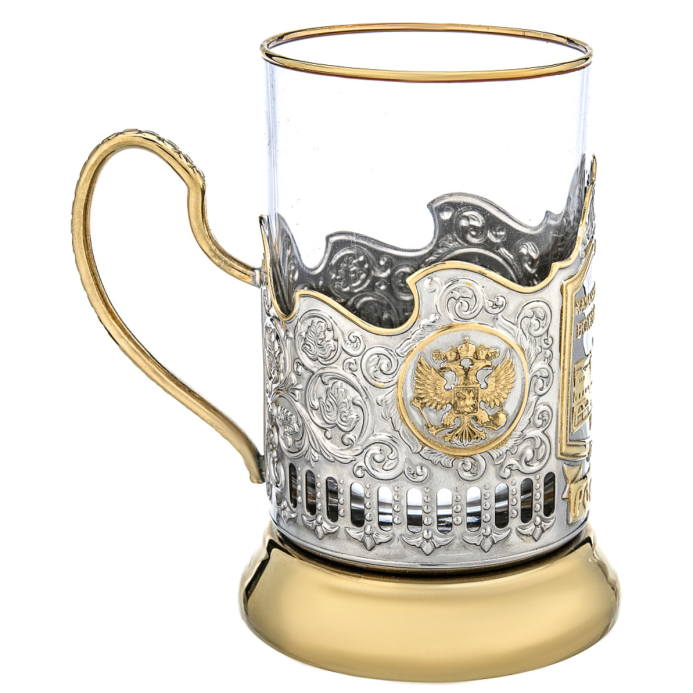 Подстаканник никелированный «Казанский вокзал» - интернет магазин Русь Велика я фото 3