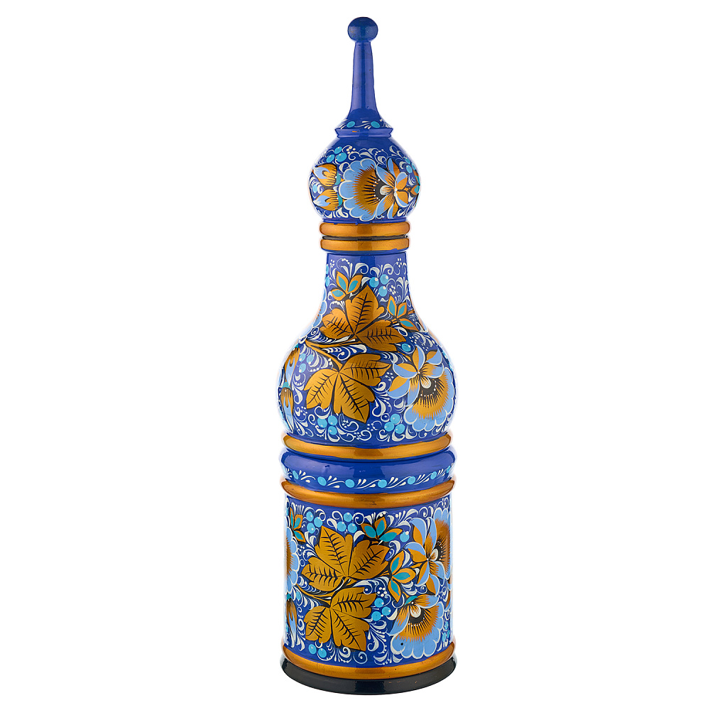 Питейный набор для шампанского «Цветы». Хохлома - интернет магазин Русь Велика я фото 3