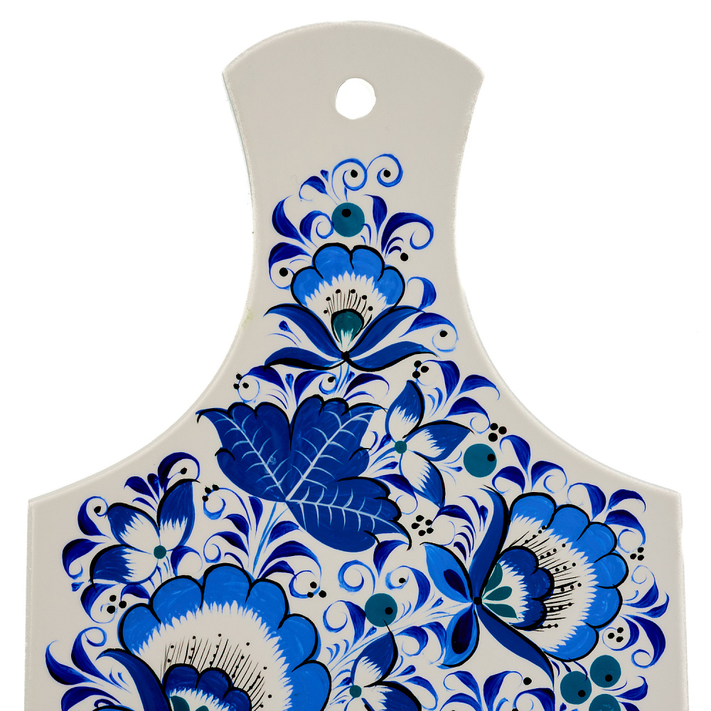 Доска разделочная «Цветы». Хохлома - интернет магазин Русь Велика я фото 3