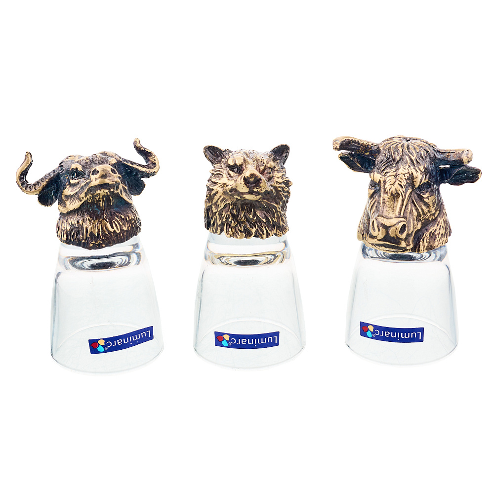 Набор стопок-перевертышей «Бык, Волк, Буйвол» - интернет магазин Русь Велика я 