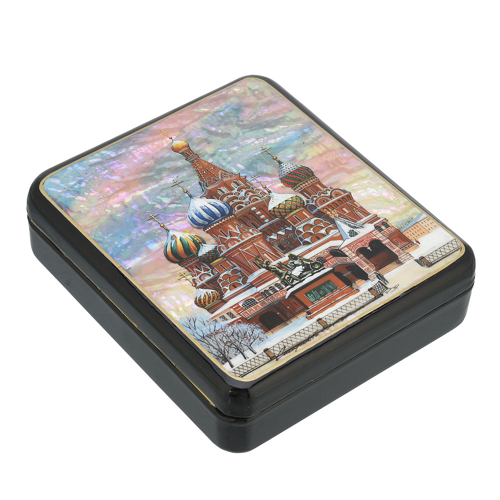 Шкатулка с художественной росписью «Москва. Зима» - интернет магазин Русь Велика я фото 1