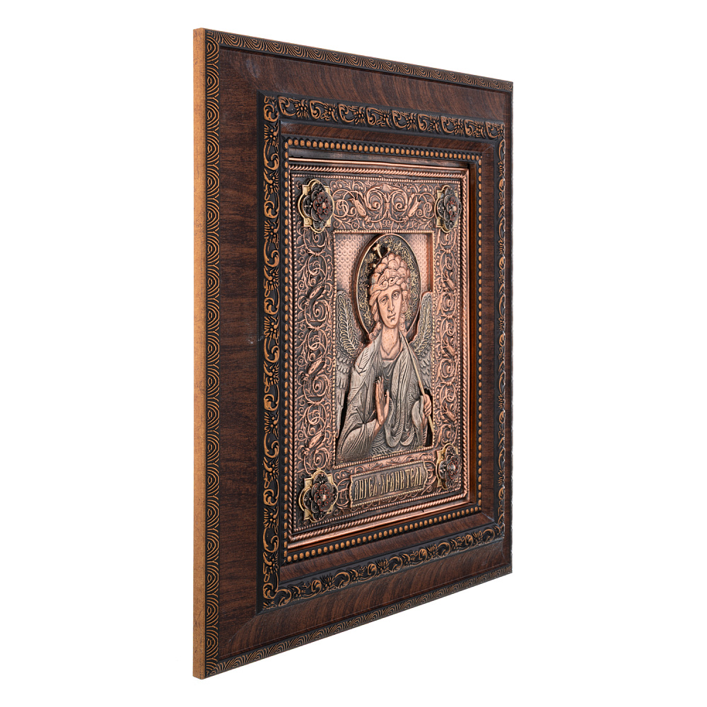 Панно «Ангел-Хранитель». Гальванопластика 25,5х28,5 см - интернет магазин Русь Велика я фото 2