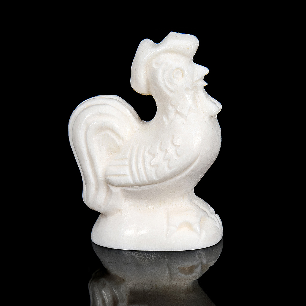 Статуэтка из рога лося «Петух» - интернет магазин Русь Велика я 