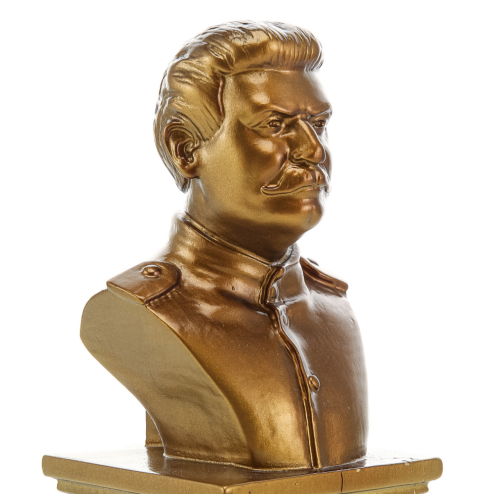 Деревянная резная скульптура «Бюст И.В.Сталин». Высота 26,5 см - интернет магазин Русь Велика я фото 6