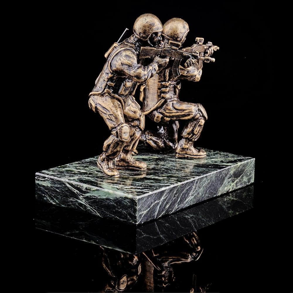 Бронзовая статуэтка «Спецназ-антитеррор» - интернет магазин Русь Велика я фото 2