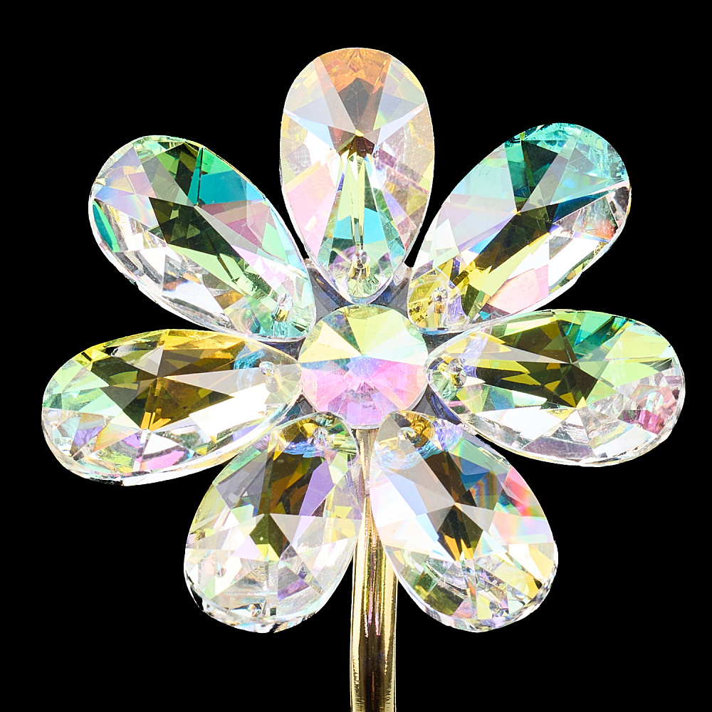 Сувенир из хрусталя «Цветок в вазе» Покрытие AB, Asfour Crystal - интернет магазин Русь Велика я фото 2