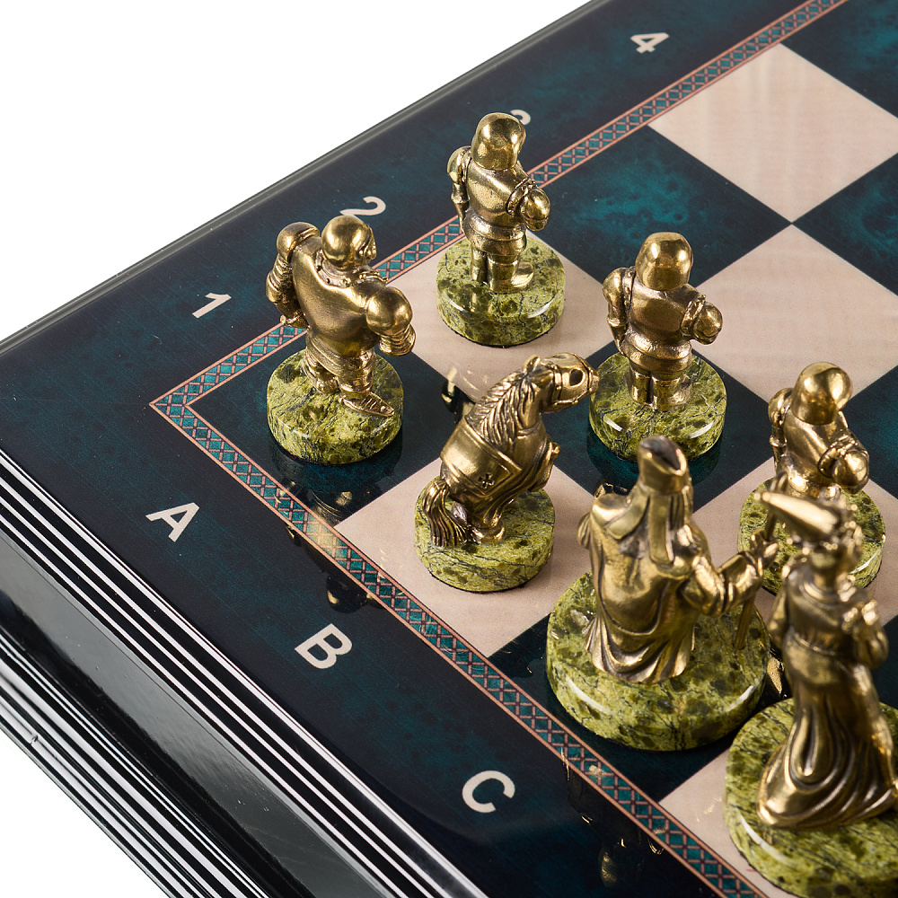 Шахматы с фигурами из бронзы «Европа» 48х48 см - интернет магазин Русь Велика я фото 5