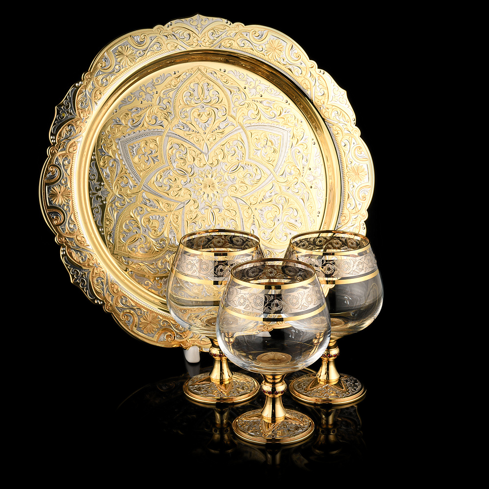 Питейный набор для коньяка «Искушение». Златоуст - интернет магазин Русь Велика я фото 3