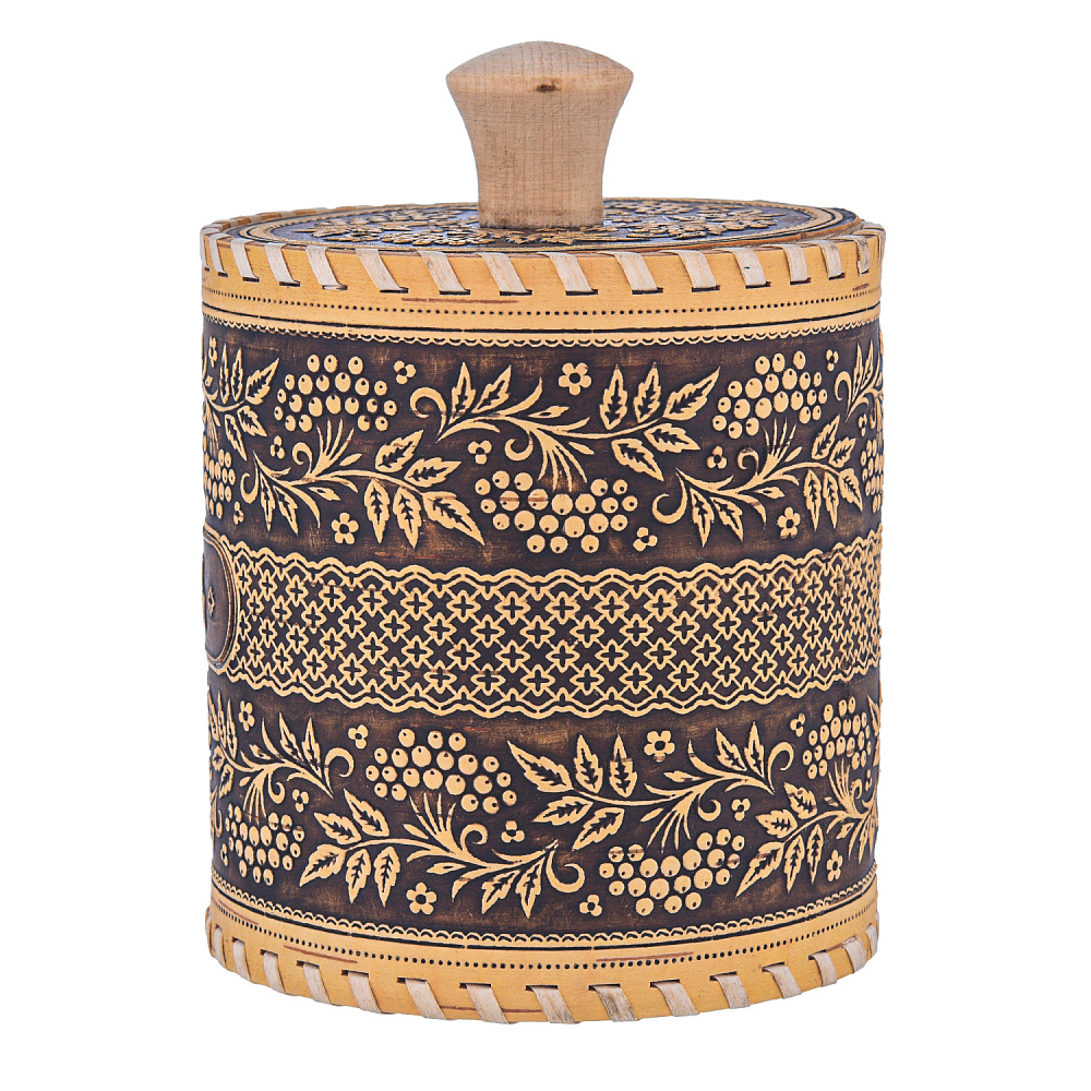 Туес из бересты «Соль» - интернет магазин Русь Велика я фото 2