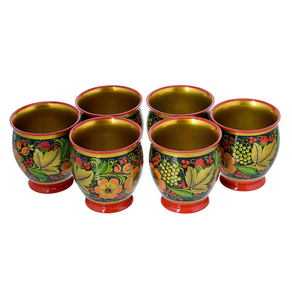 Питейный набор для кваса на 6 персон. Хохлома - интернет магазин Русь Велика я фото 4