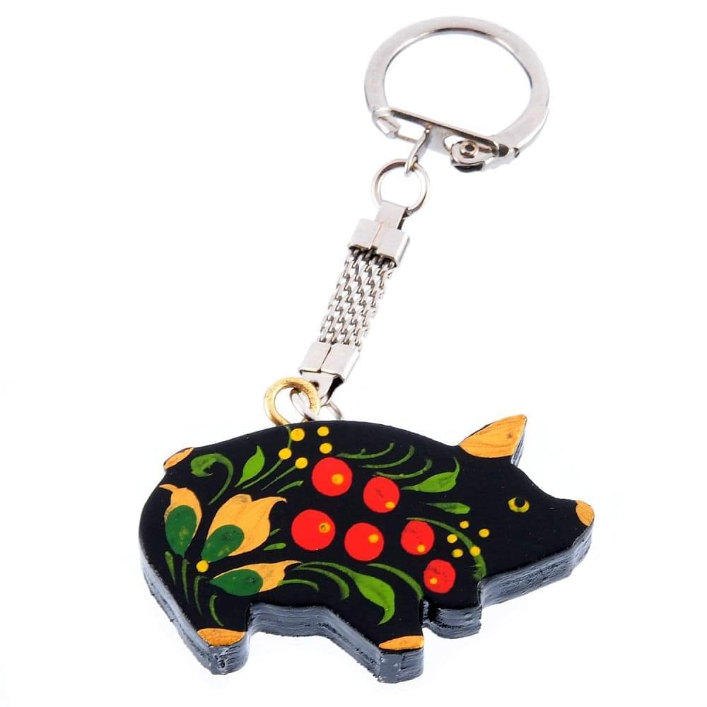 Брелок со статуэткой в ассортименте. Хохлома - интернет магазин Русь Велика я фото 9