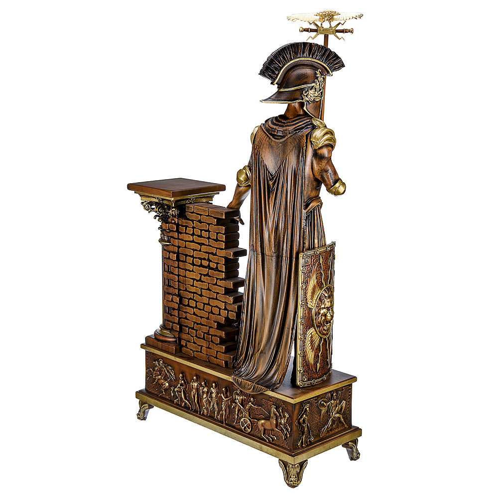 Деревянные резные часы «Римская империя». Высота 125 см - интернет магазин Русь Велика я фото 10