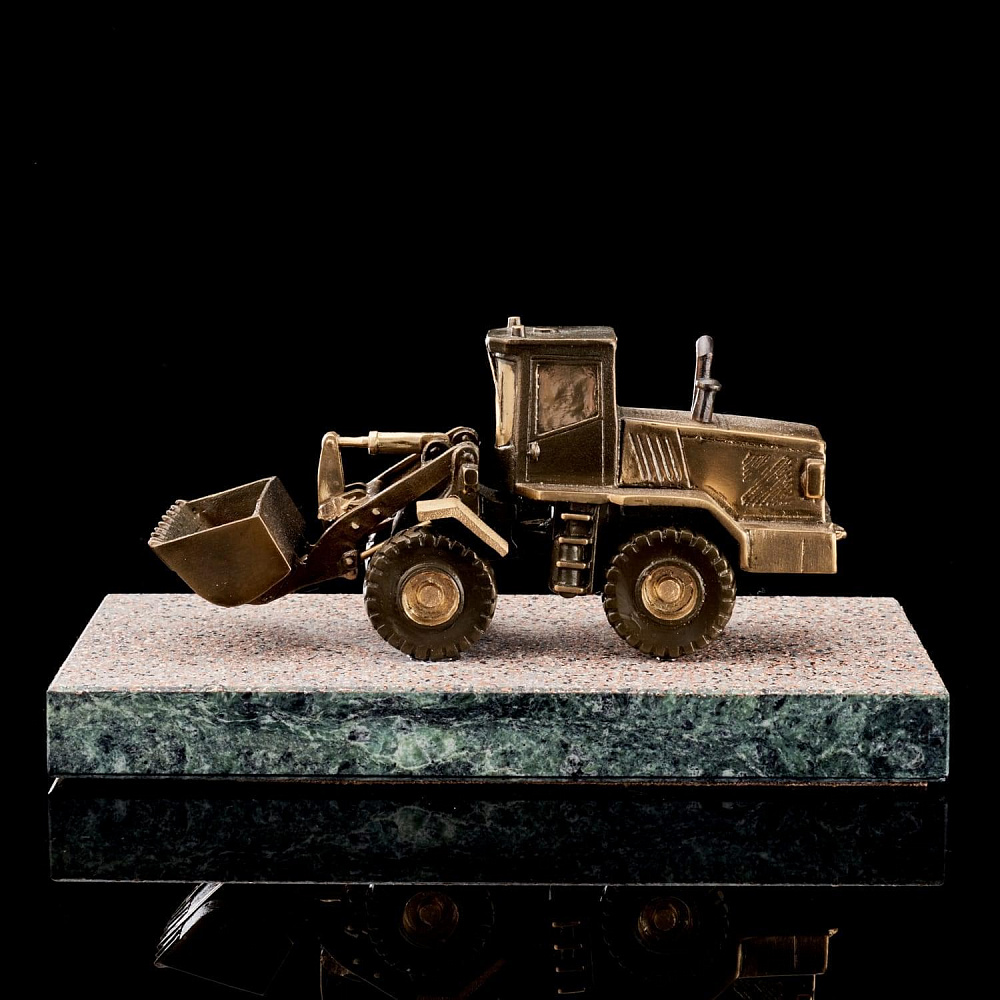 Бронзовая скульптура «Колесный погрузчик В-140» - интернет магазин Русь Велика я фото 1