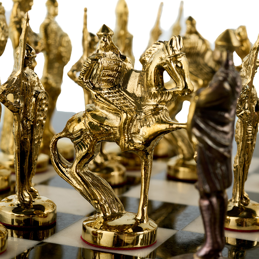 Шахматы из камня и бронзы «Русские богатыри» 36х36 см - интернет магазин Русь Велика я фото 8