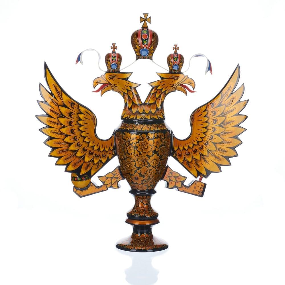 Кубок «Герб России» Хохлома - интернет магазин Русь Велика я фото 8