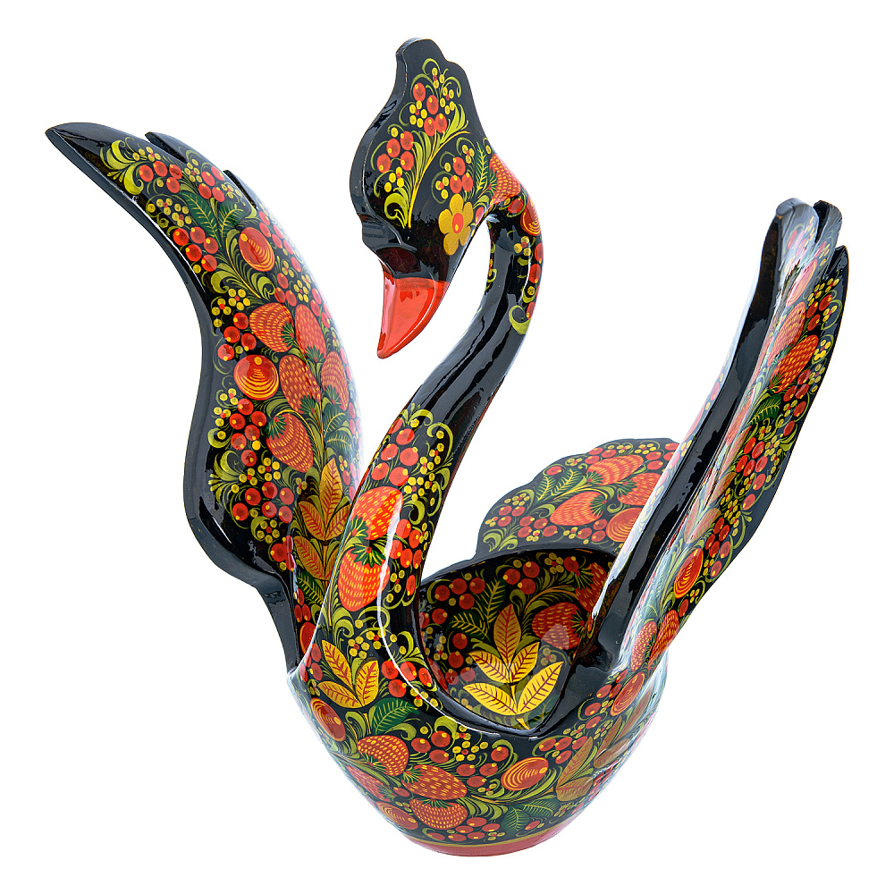 Братина «Лебедь». Хохлома - интернет магазин Русь Велика я 