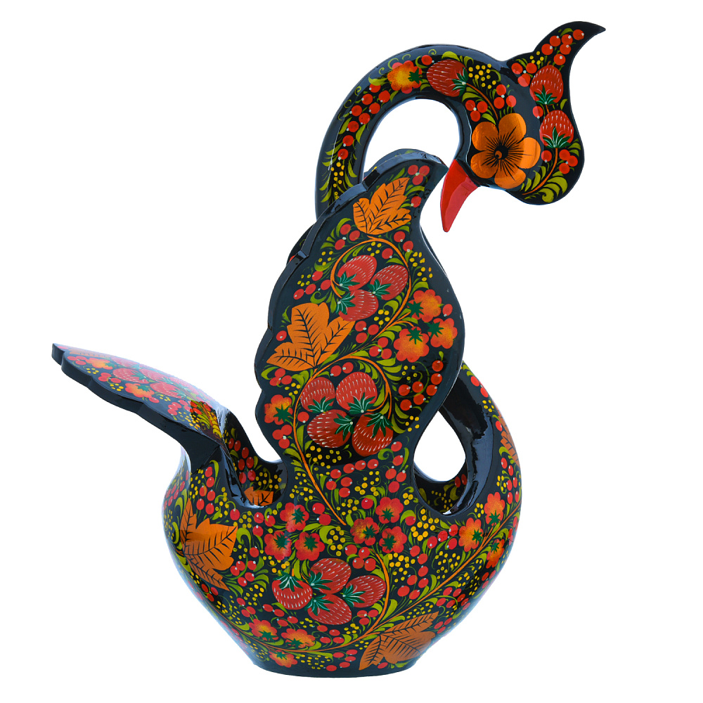 Братина «Лебедь». Хохлома - интернет магазин Русь Велика я фото 1