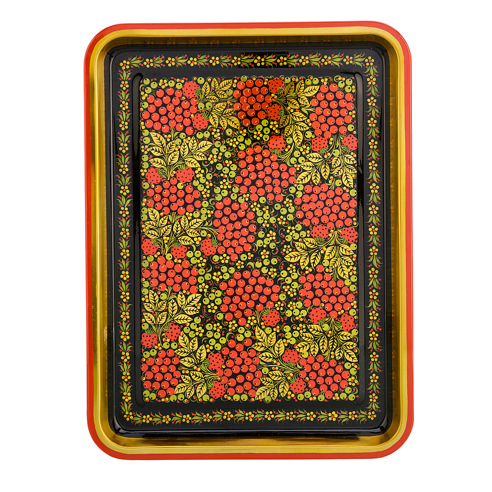 Самовар электрический 3 л с сервизом на 6 персон «Рябина». Хохлома - интернет магазин Русь Велика я фото 2