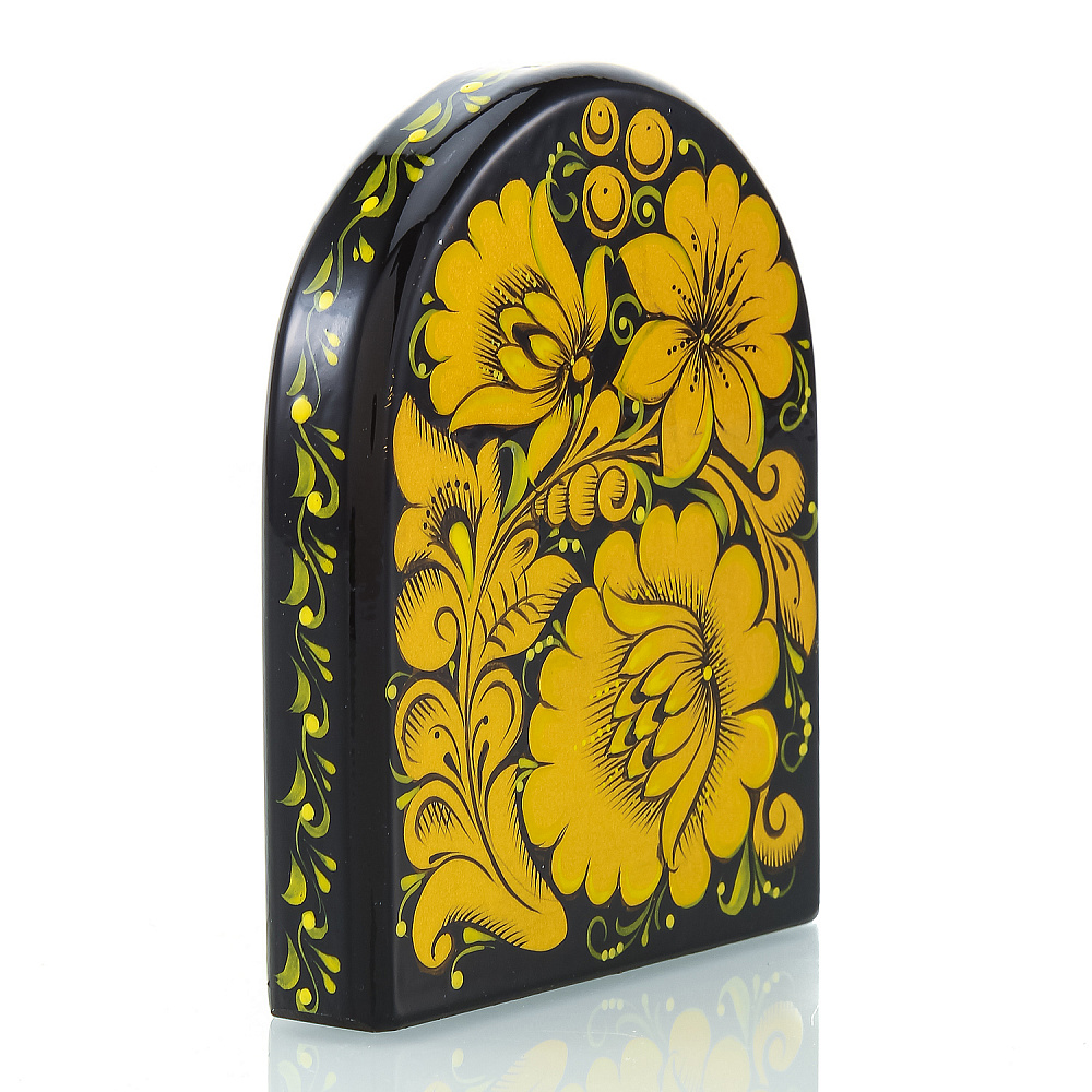 Настольный набор из дерева «Черная кудрина». Хохлома - интернет магазин Русь Велика я фото 17