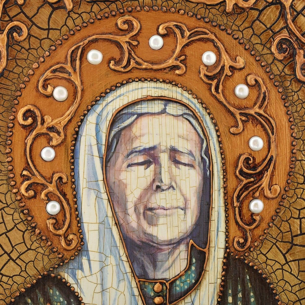 Икона «Блаженная старица Матрона Московская» 21 х 29 см - интернет магазин Русь Велика я фото 6