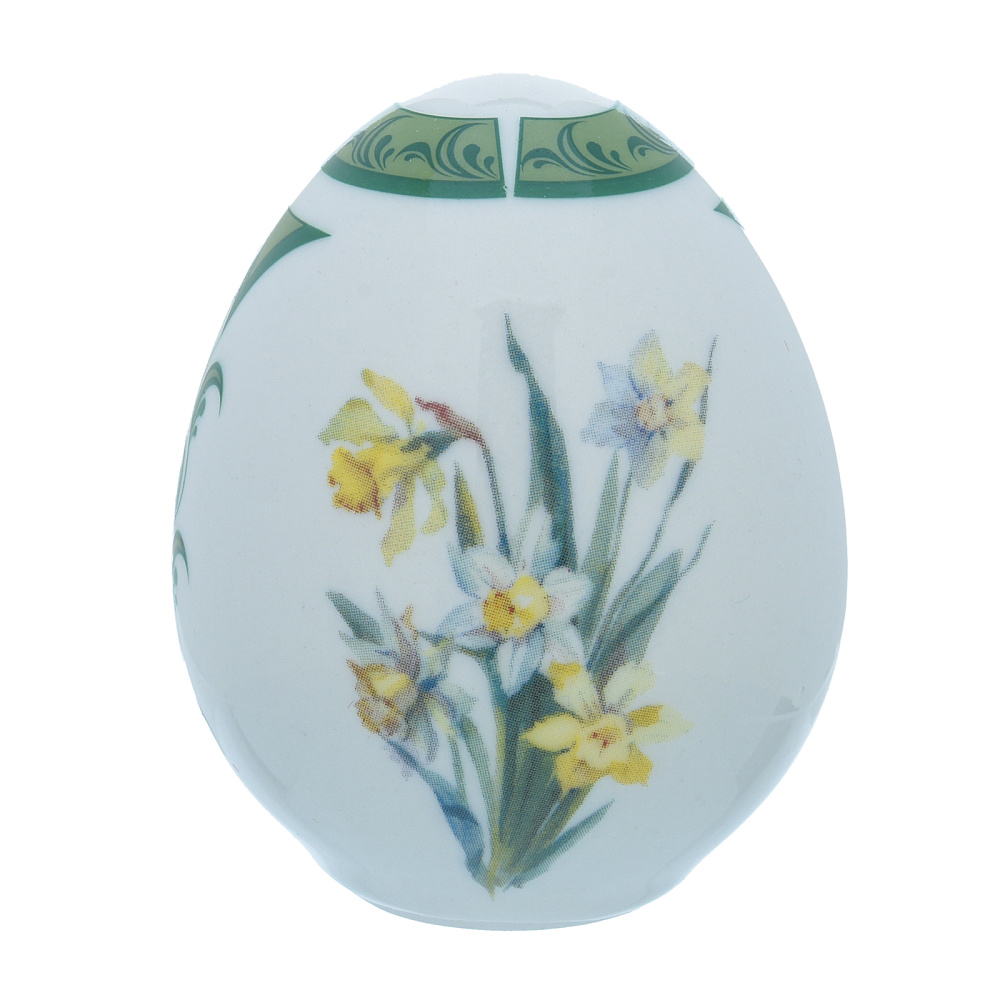 Яйцо пасхальное «Нарцисс». Гжель - интернет магазин Русь Велика я 
