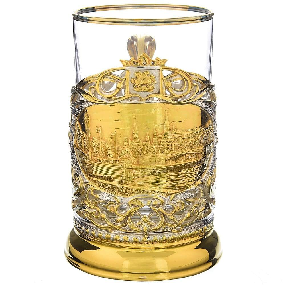 Подстаканник литой «Москва» с покрытием - интернет магазин Русь Велика я 