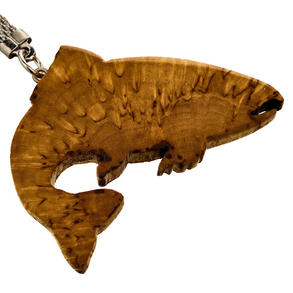 Брелок из карельской березы «Форель» - интернет магазин Русь Велика я фото 1