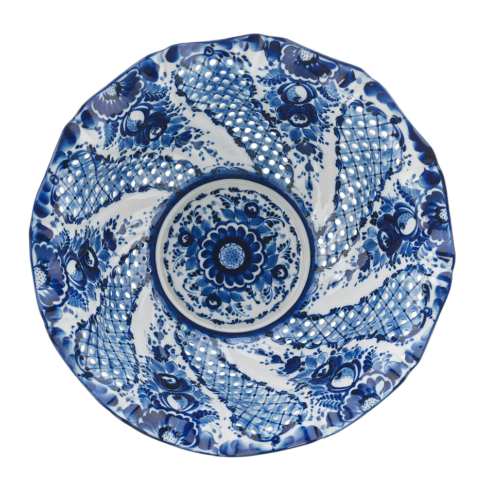 Фруктовница «Нежность». Гжель - интернет магазин Русь Велика я фото 2