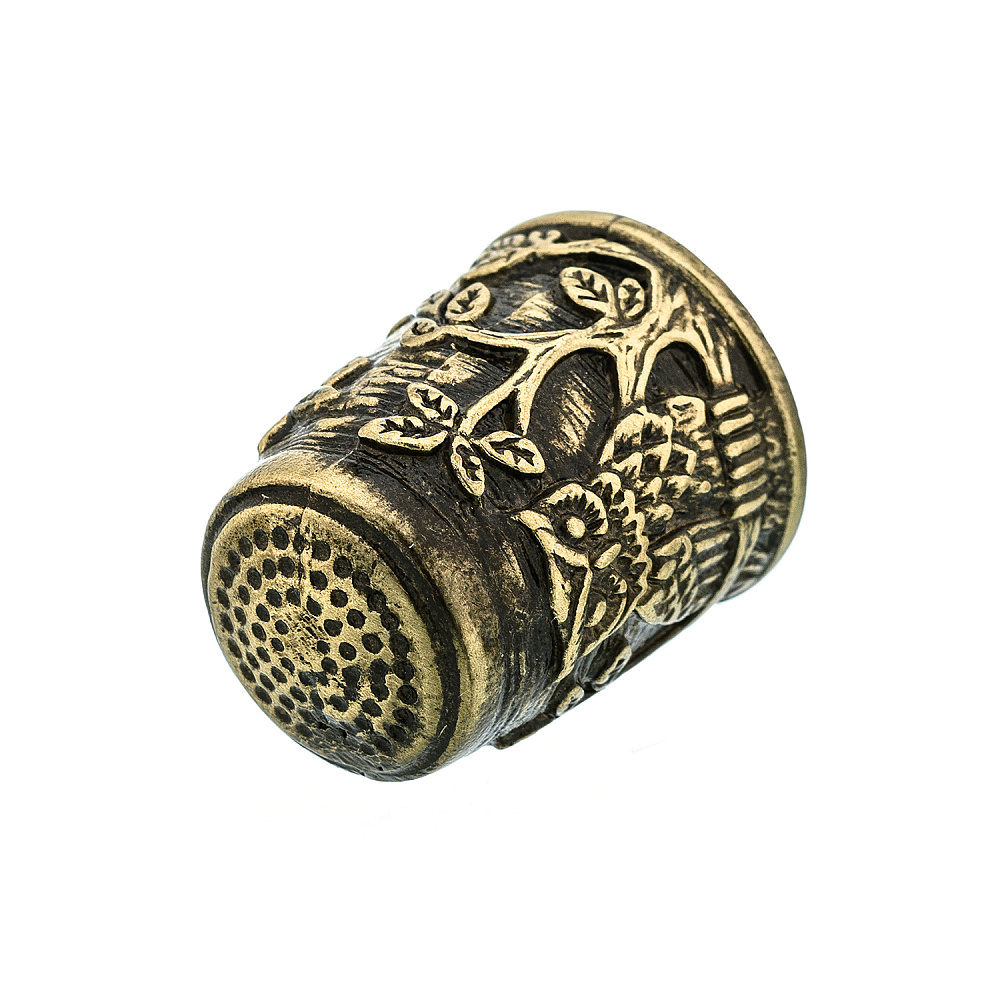 Бронзовый наперсток «Сова на ветке» - интернет магазин Русь Велика я фото 4
