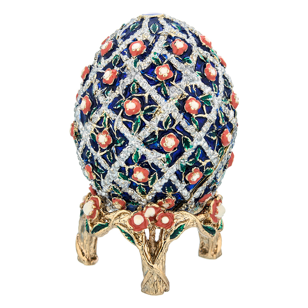 Пасхальное яйцо-шкатулка «Розы». Традиции Фаберже - интернет магазин Русь Велика я 