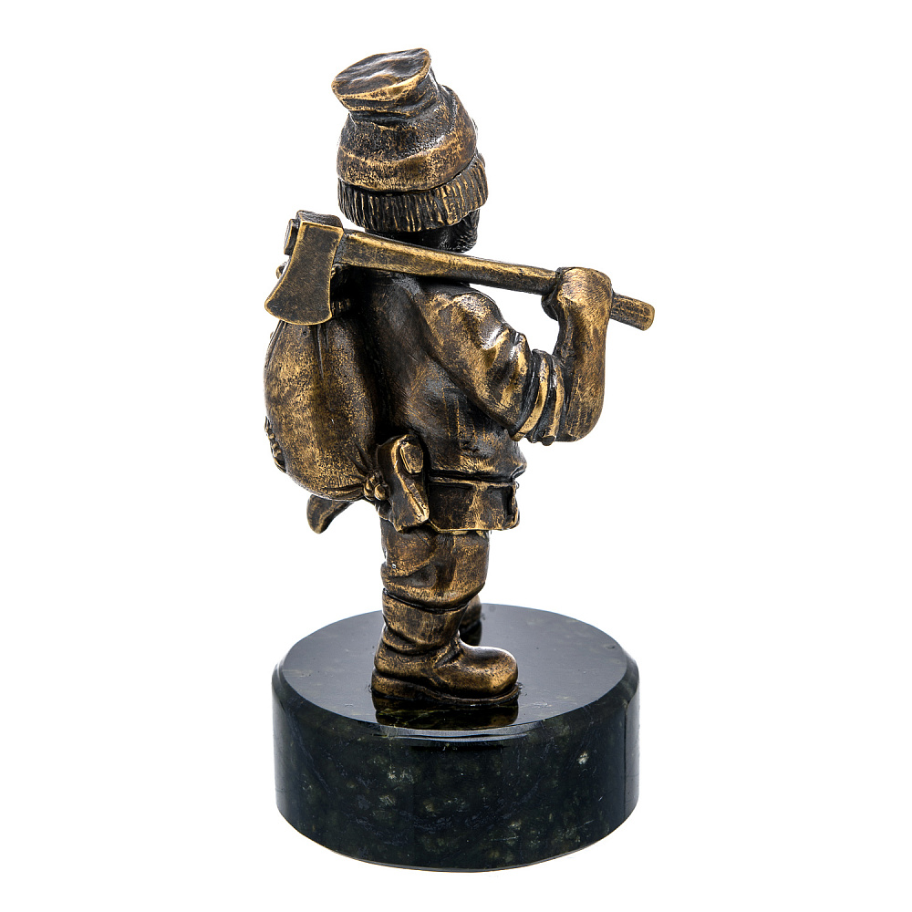 Бронзовая статуэтка «Лесоруб» - интернет магазин Русь Велика я фото 2