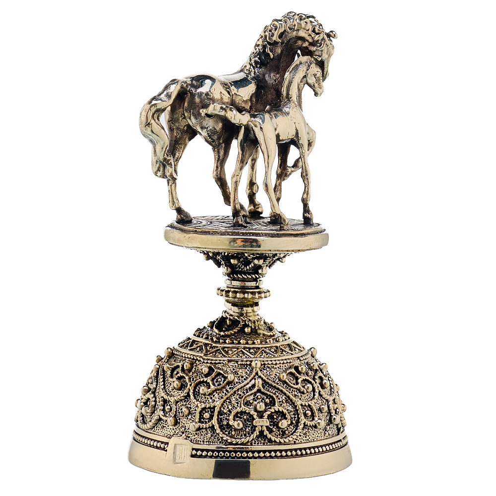 Символ 2026 года. Бронзовый колокольчик «Лошадь» - интернет магазин Русь Велика я фото 2