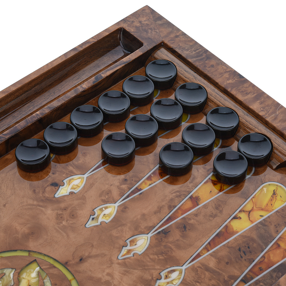 Нарды янтарные «Саванна» 60х30 см - интернет магазин Русь Велика я фото 5