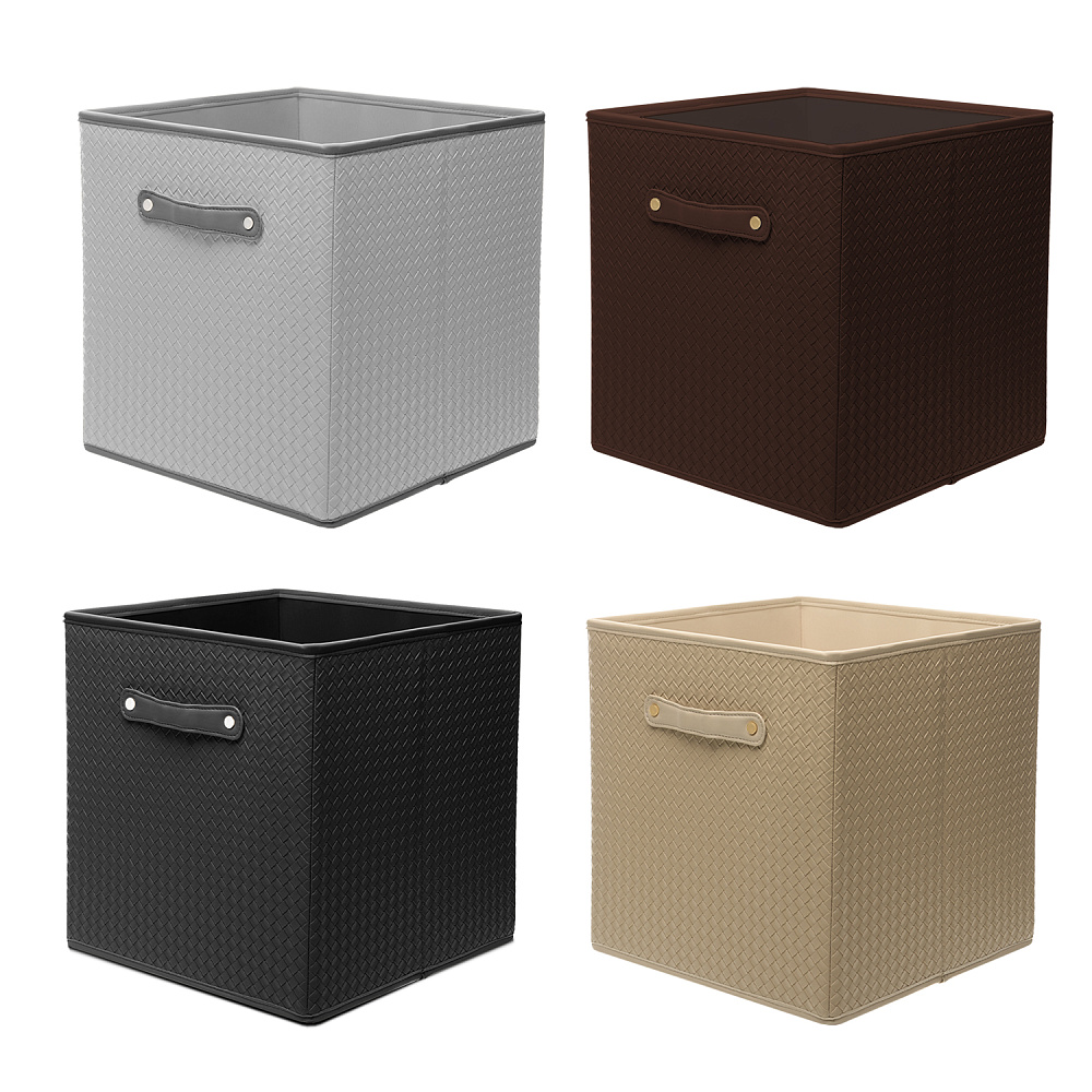 Органайзер из кожи для хранения вещей бежевый 31х31х31 см - интернет магазин Русь Велика я фото 6