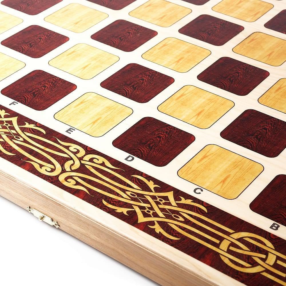 Шахматы деревянные «Битва при Ватерлоо» с фигурами из цинкового сплава 60х50 см - интернет магазин Русь Велика я фото 6