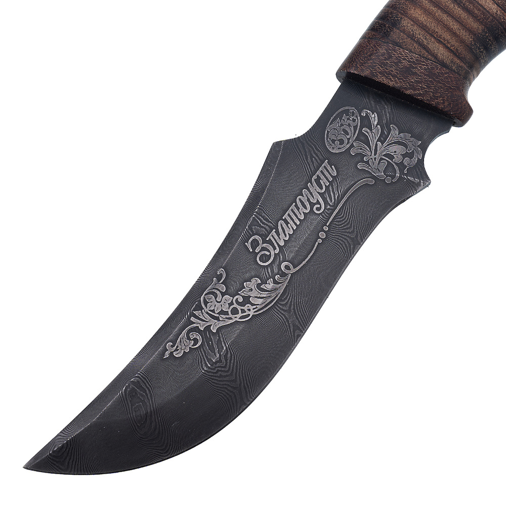 Нож сувенирный из дамасской стали «Диана». Златоуст - интернет магазин Русь Велика я фото 4