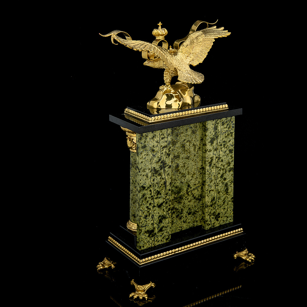 Часы каминные «Двуглавый орел». Златоуст - интернет магазин Русь Велика я фото 4