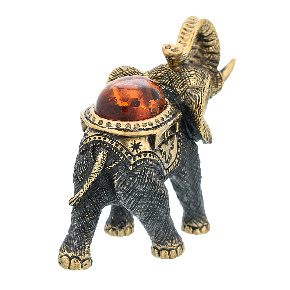 Статуэтка с янтарем «Слон Лаос» - интернет магазин Русь Велика я фото 3