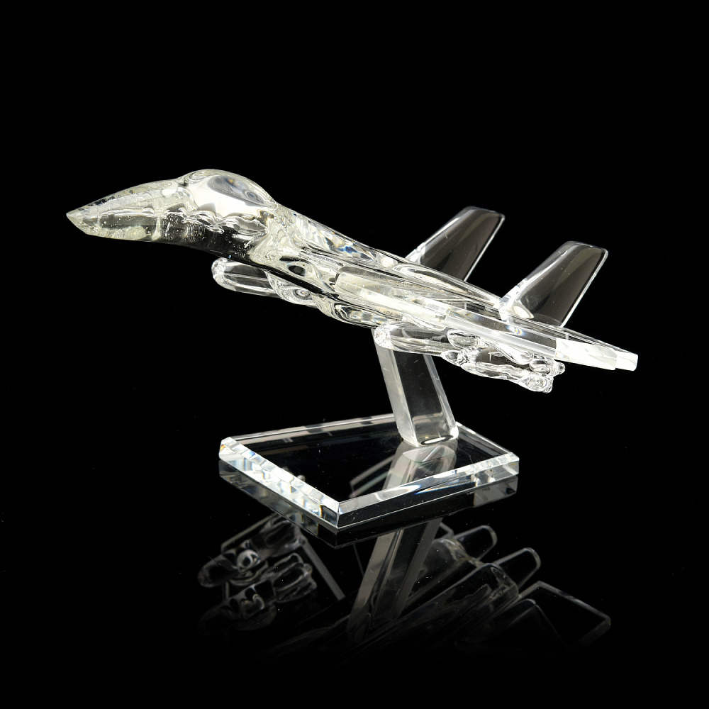 Стеклянная статуэтка «Истребитель» - интернет магазин Русь Велика я фото 2