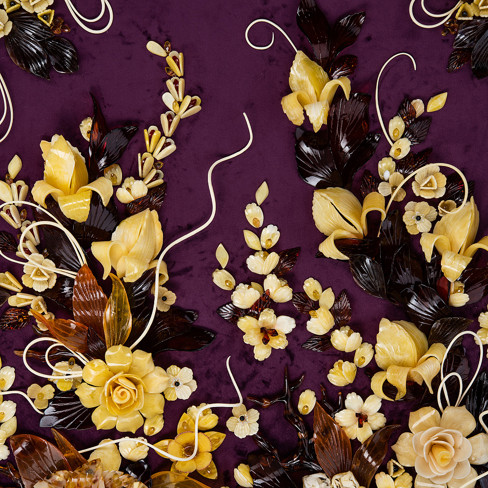 Картина янтарная «Версальский букет» 60х80 см - интернет магазин Русь Велика я фото 4