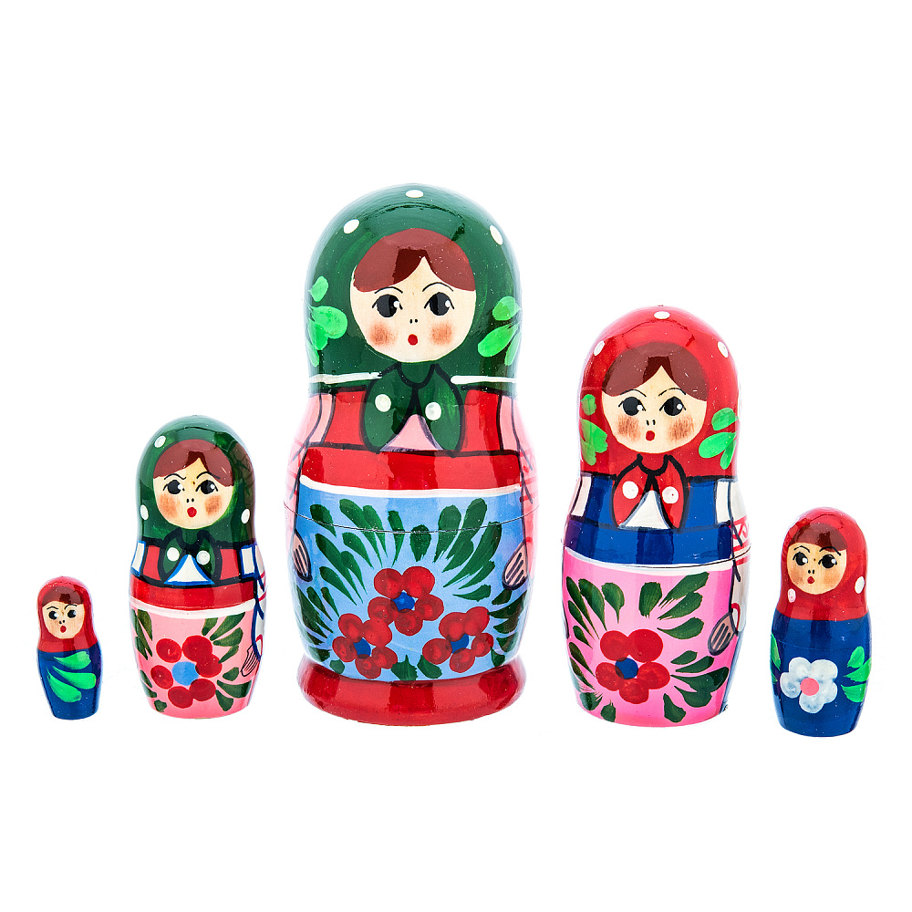 Матрешка «Традиционная» 5 мест - интернет магазин Русь Велика я фото 3